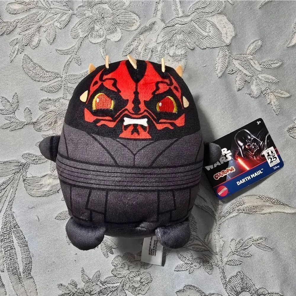 Mattel Star Wars Cuutopia DARTH MAUL Plush 7" NWT
